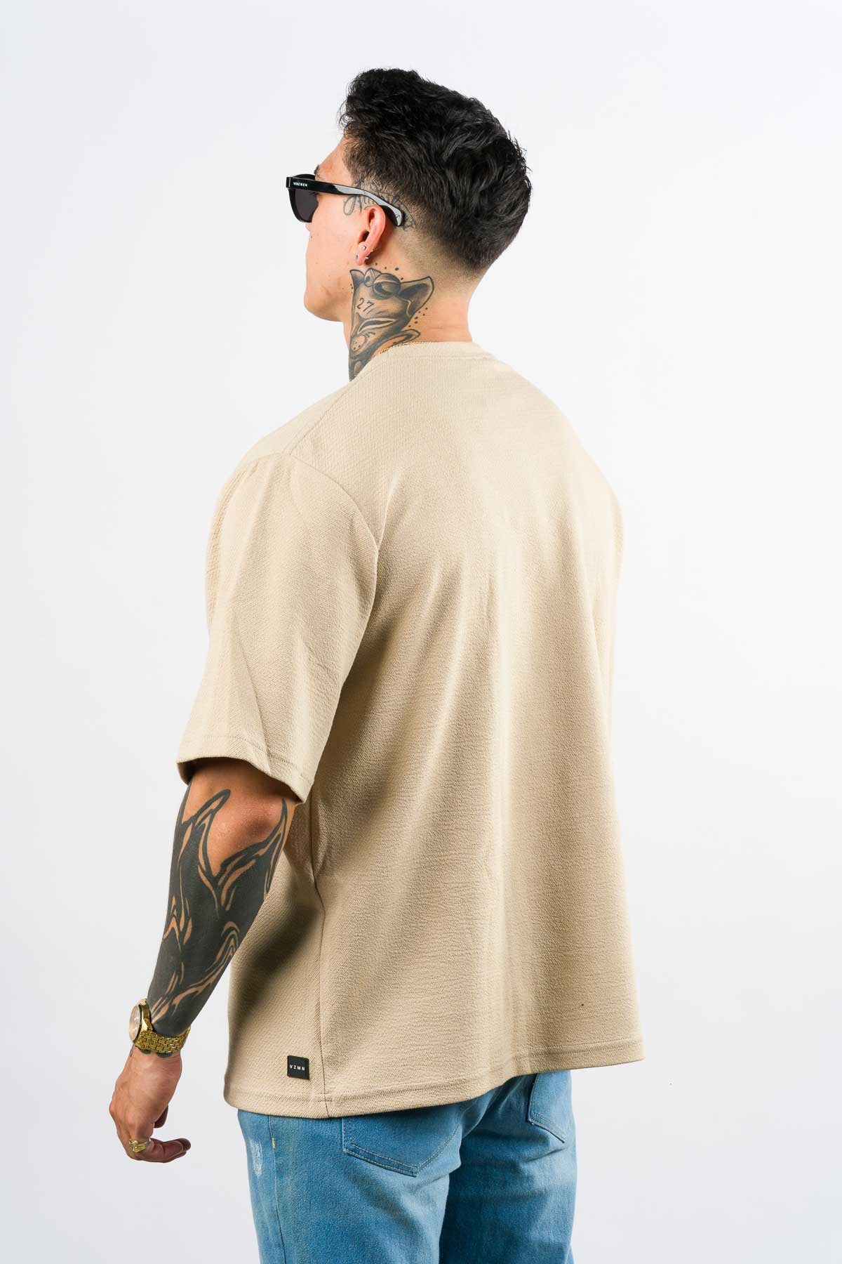 T-Shirt Over Text By Beige - Voszmen