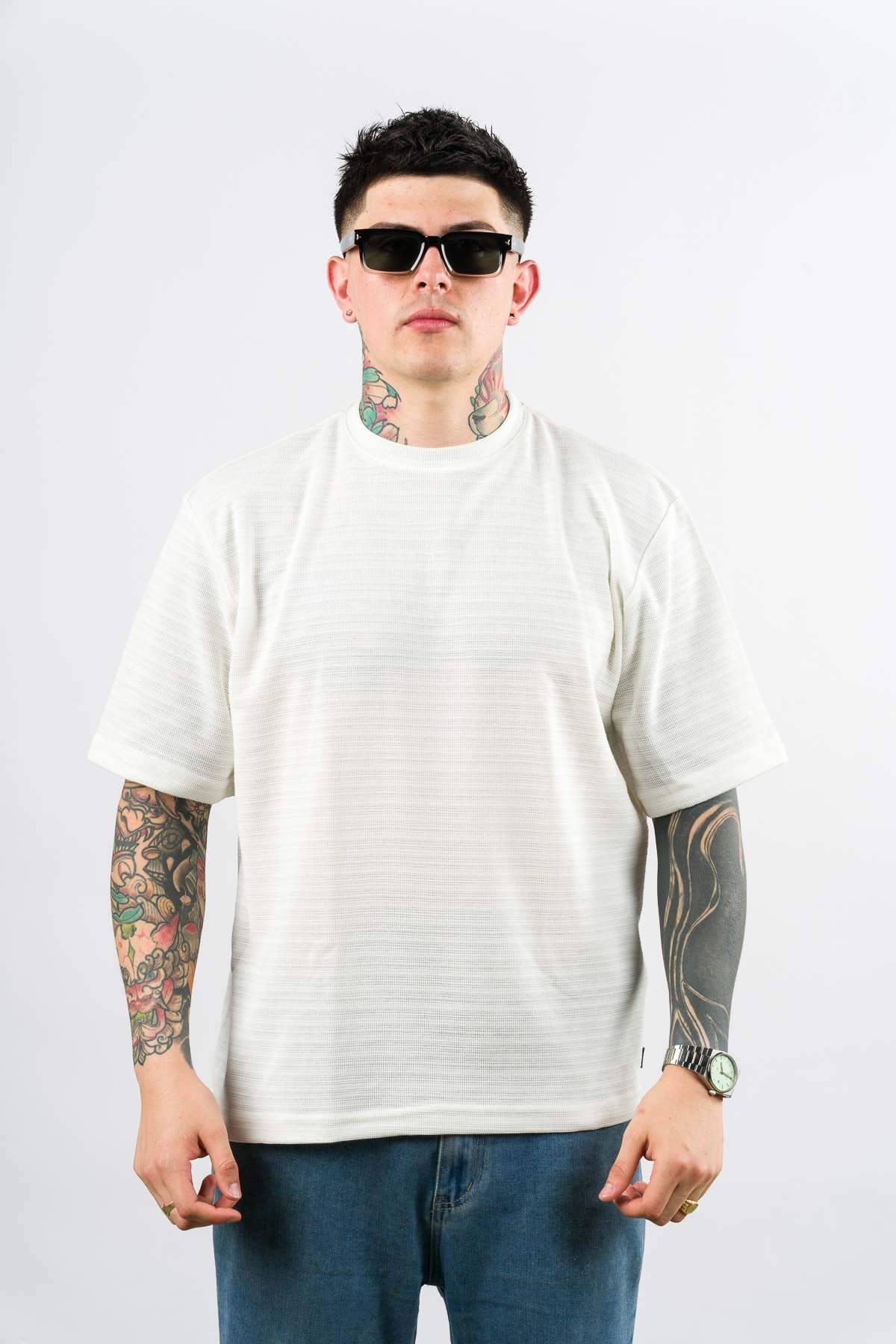 T-Shirt Over Text N Blanco H - Voszmen