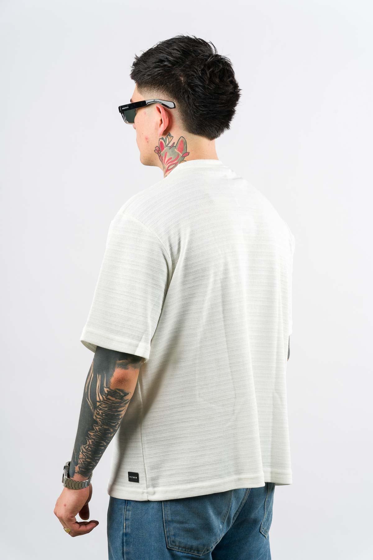 T-Shirt Over Text N Blanco H - Voszmen