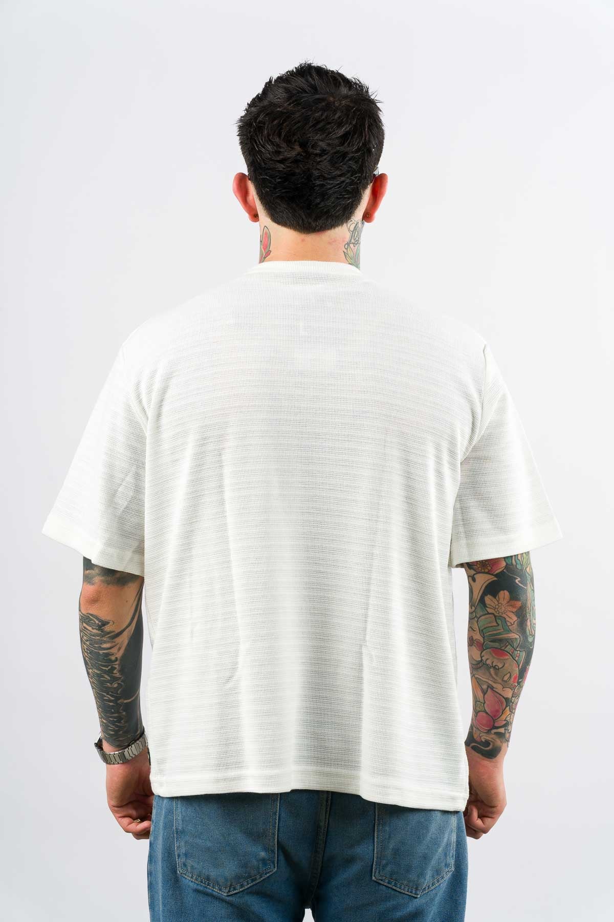 T-Shirt Over Text N Blanco H - Voszmen