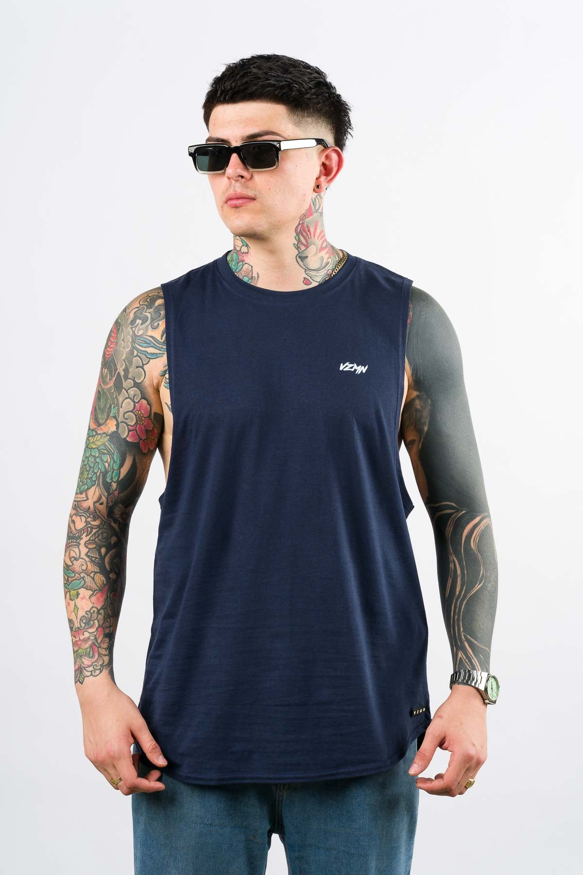 T-Shirt Tank Top Azul Navy - Voszmen