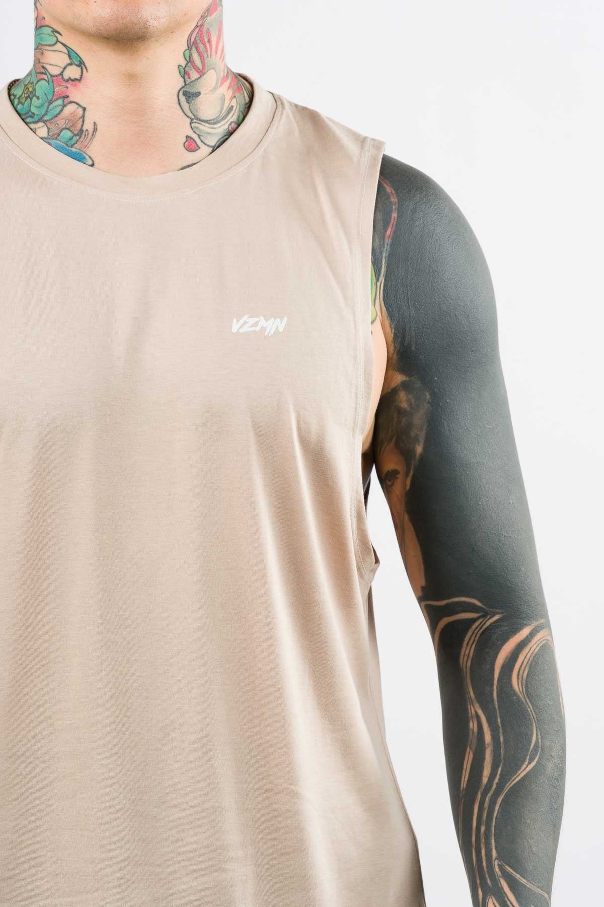T-Shirt Tank Top Beige - Voszmen