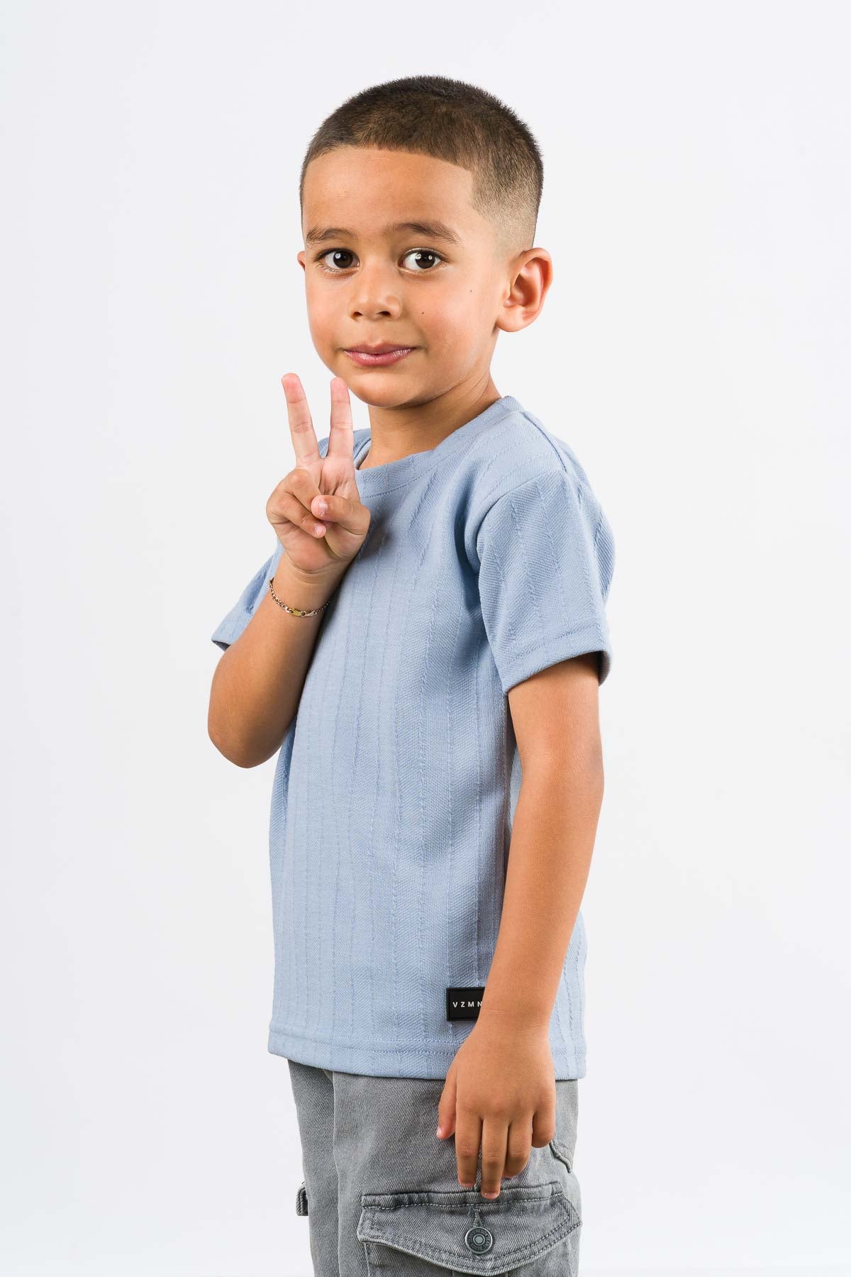 T-Shirt Text Kr Kid Celeste - Voszmen