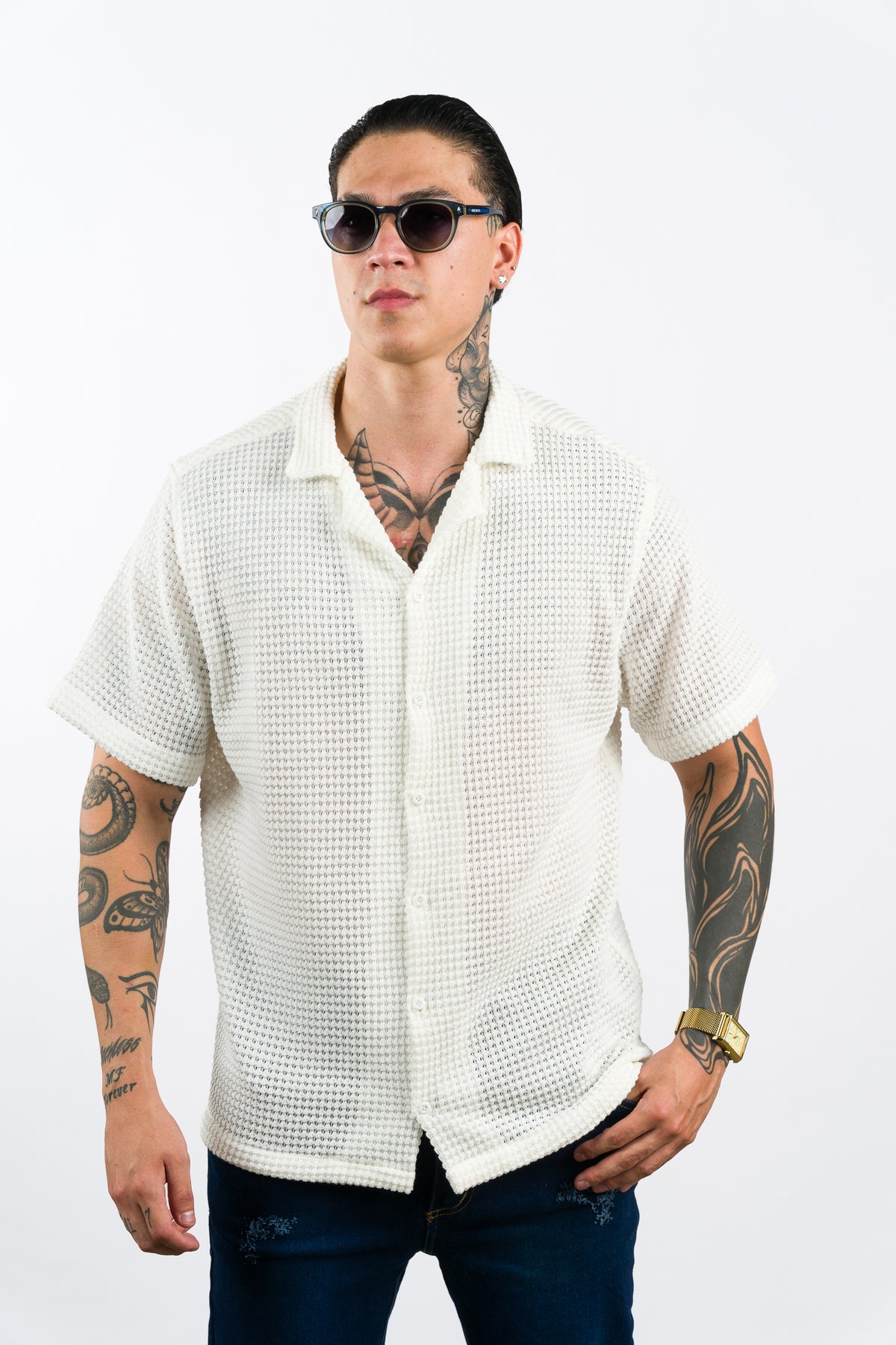 Camisa Text Ma Blanco H