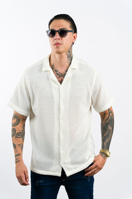 Camisa Text Ma Blanco H