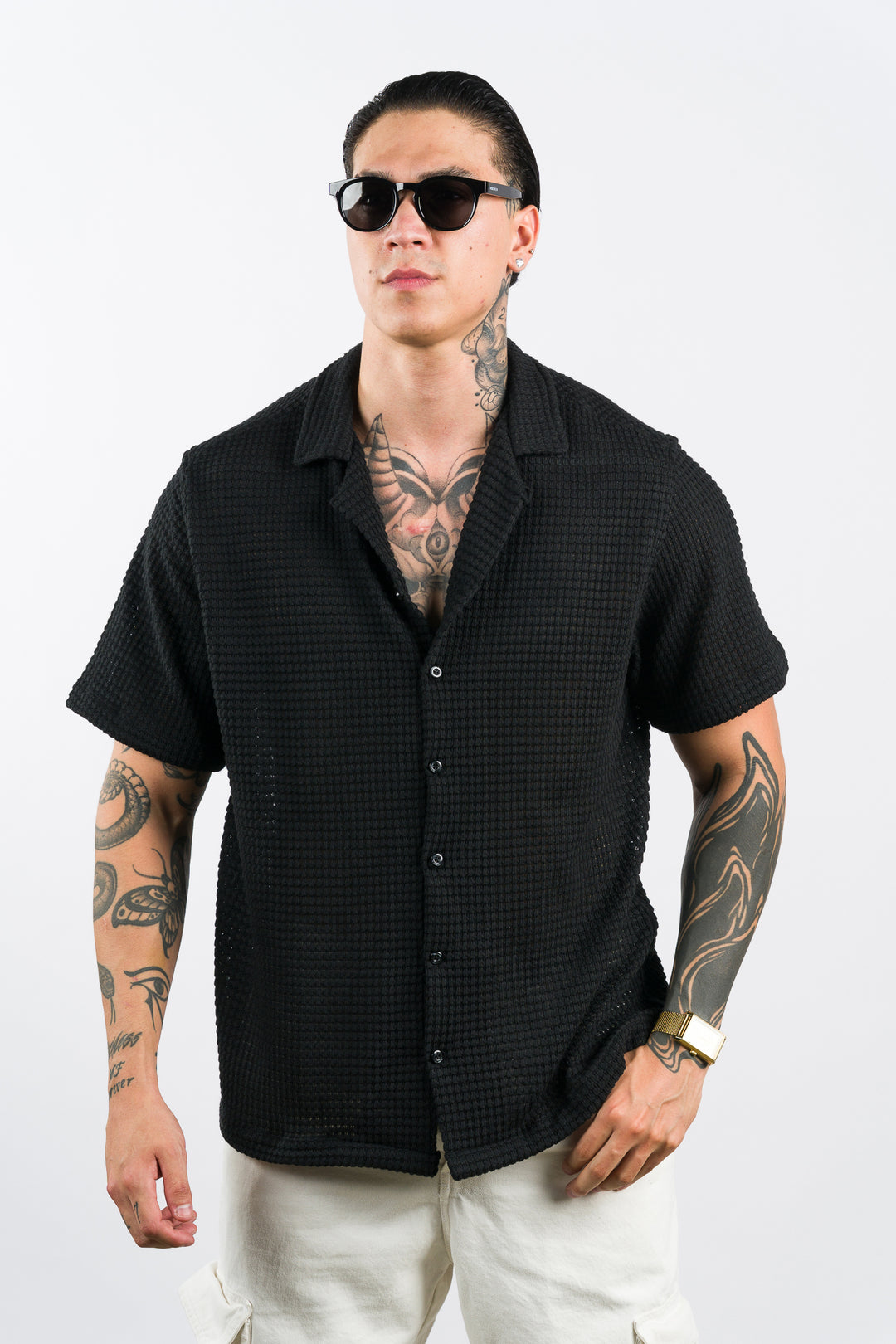 Camisa Text Ma Negro