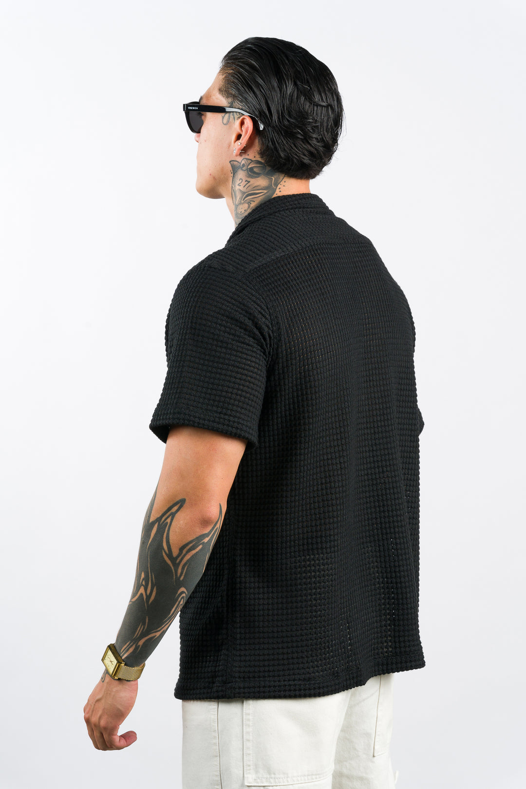 Camisa Text Ma Negro