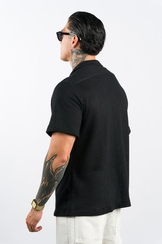 Camisa Text Ma Negro
