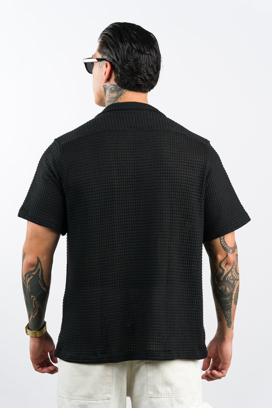 Camisa Text Ma Negro