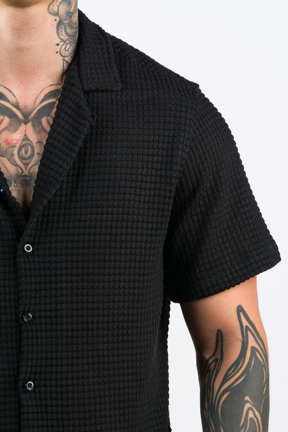 Camisa Text Ma Negro