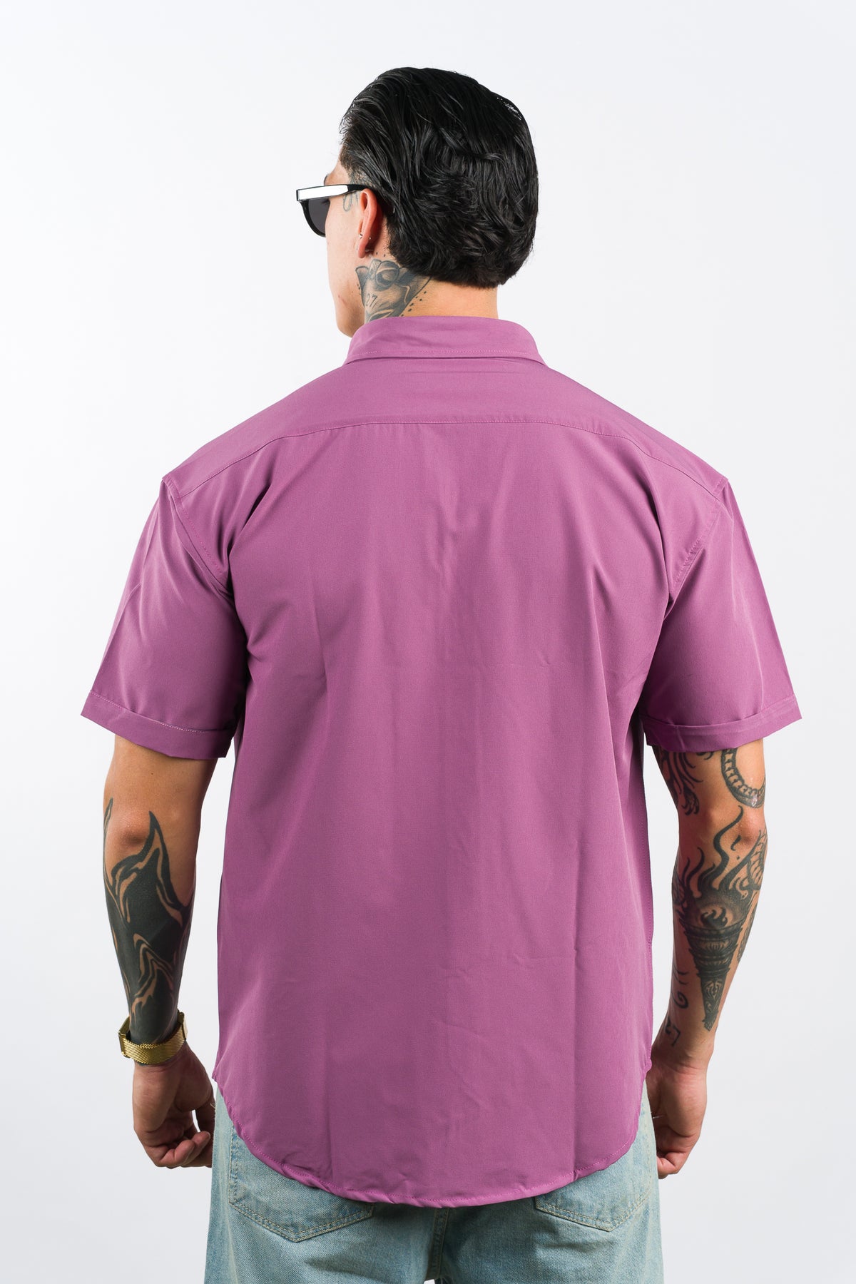 Camisa Button Triple Purple O