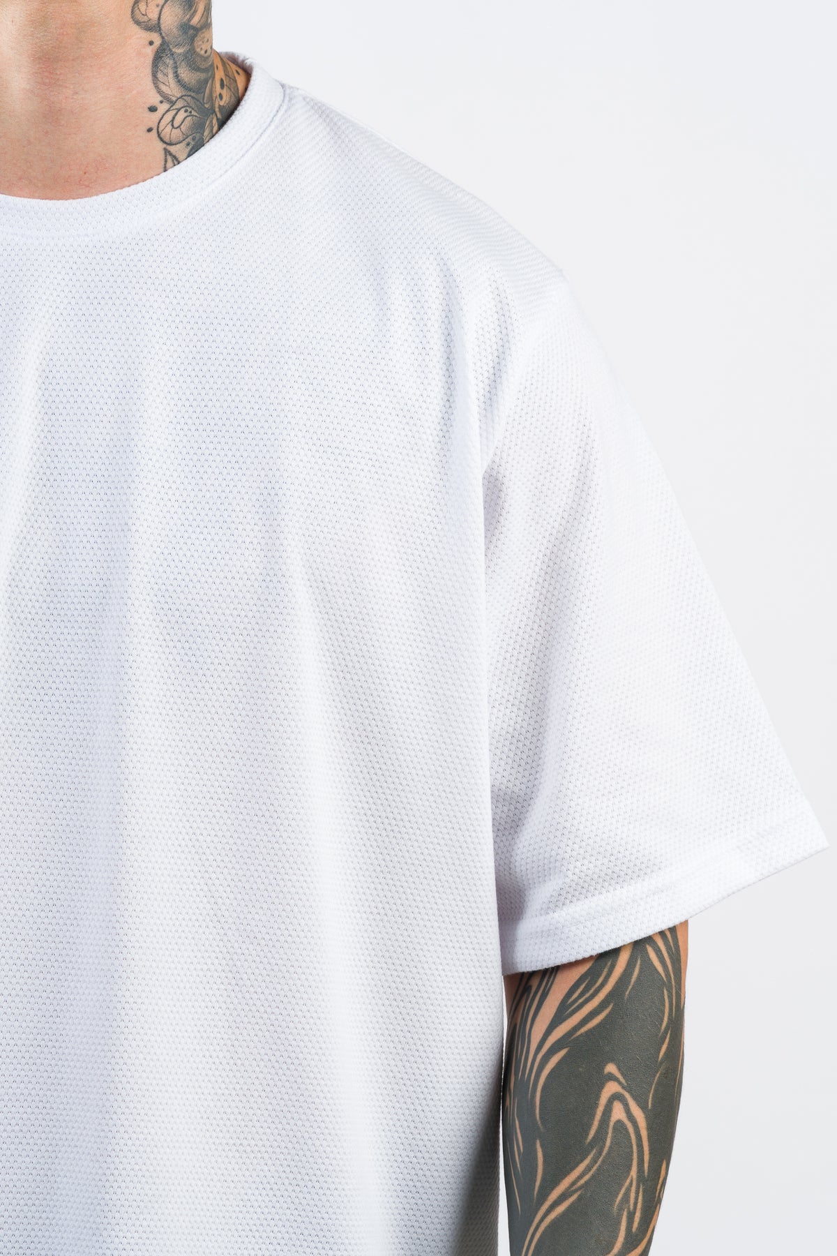 T-Shirt Over Text D Blanco