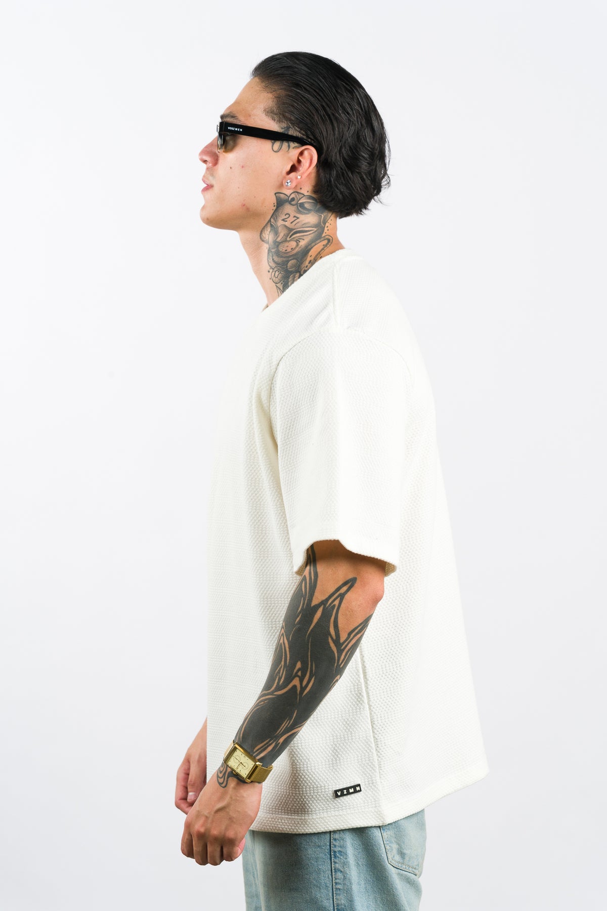 T-Shirt Over Text Ch Blanco H - Voszmen