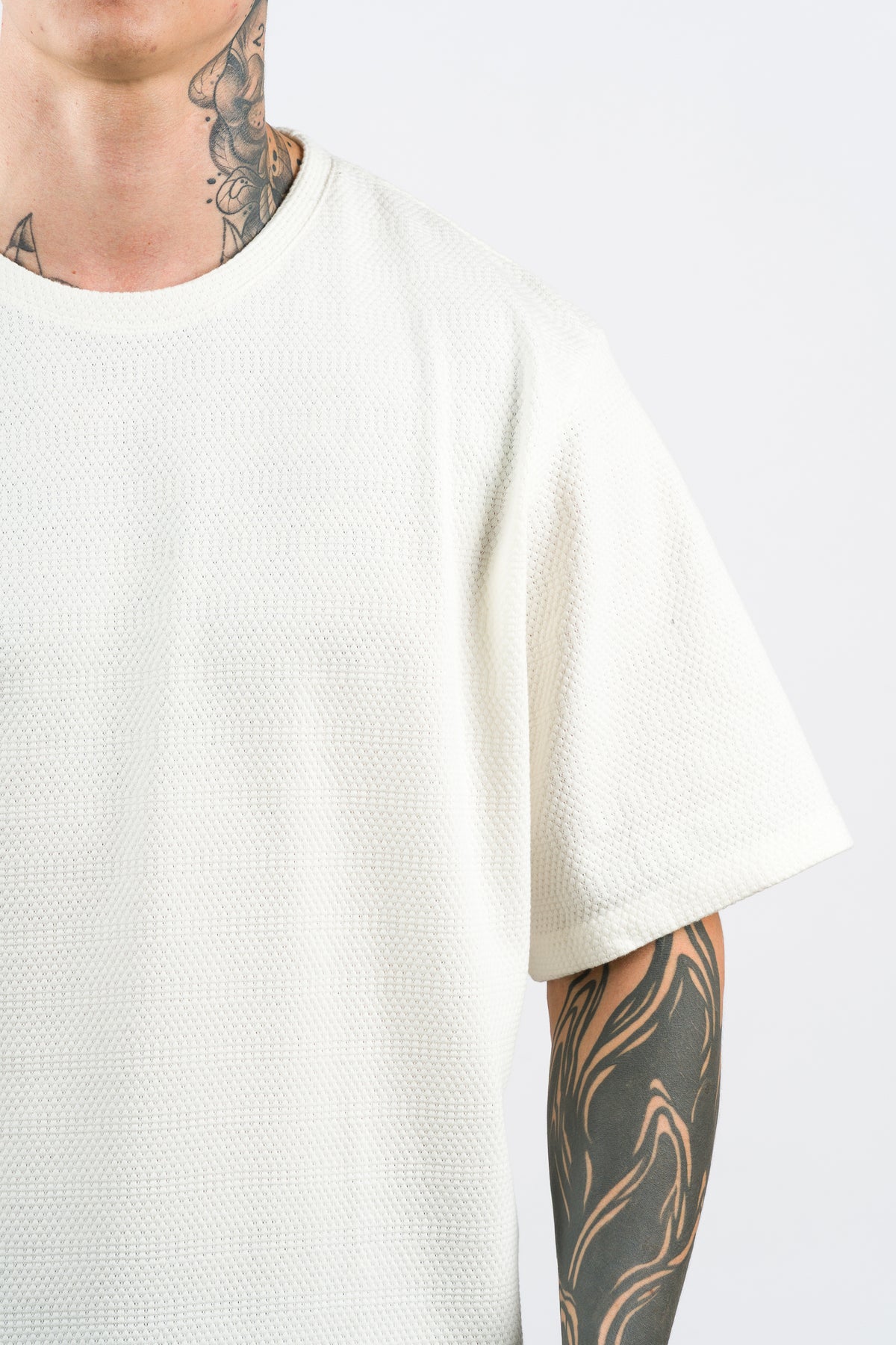 T-Shirt Over Text Ch Blanco H