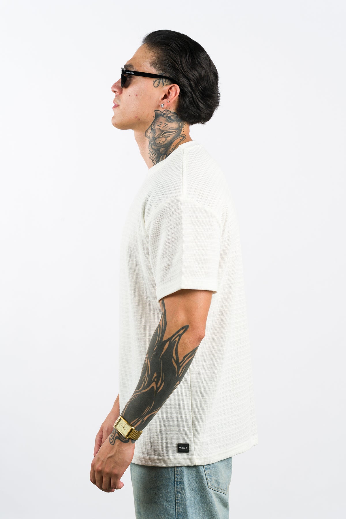 T-Shirt Text N Blanco H - Voszmen