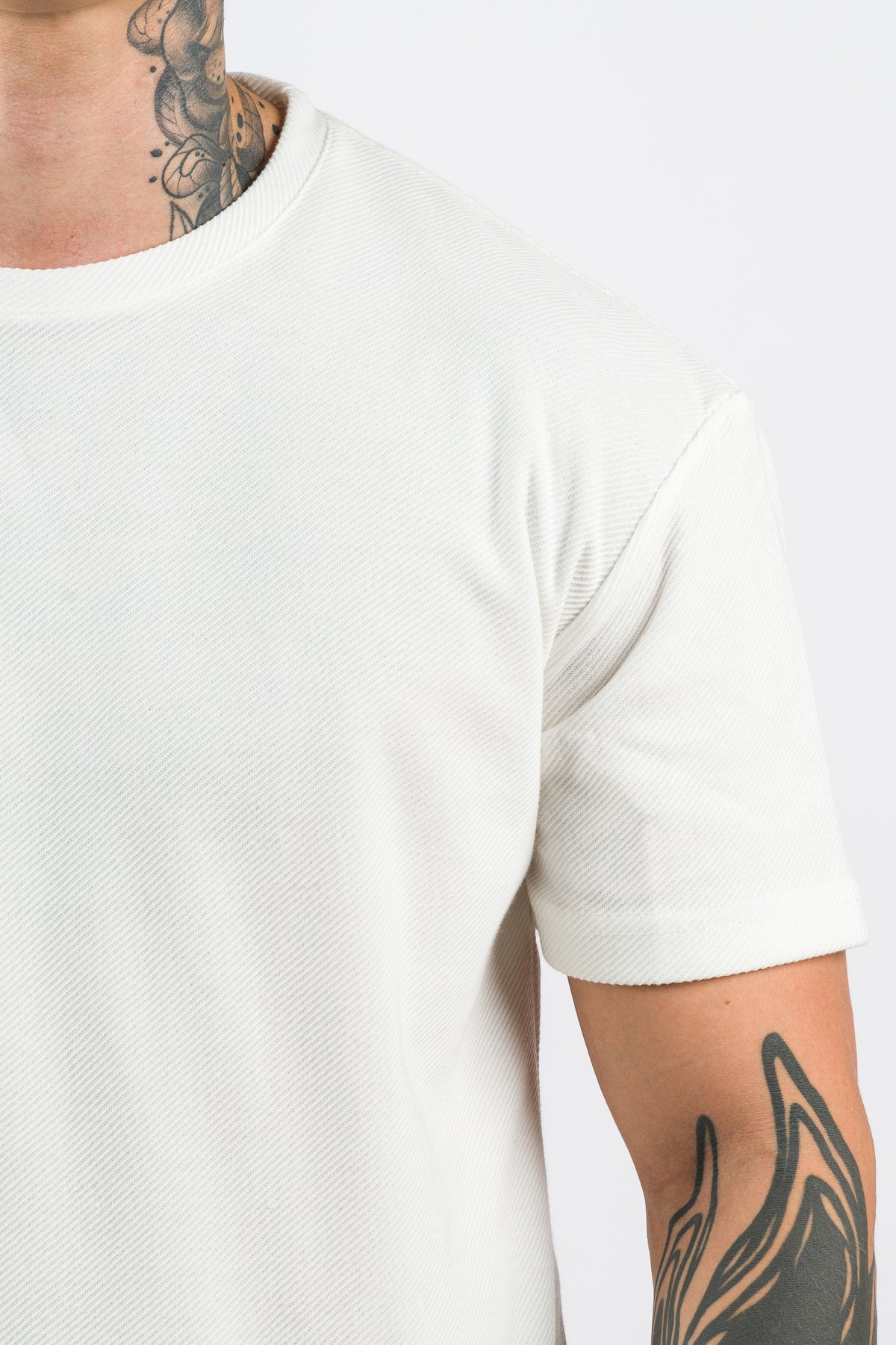 T-Shirt Text FZ Blanco Hueso