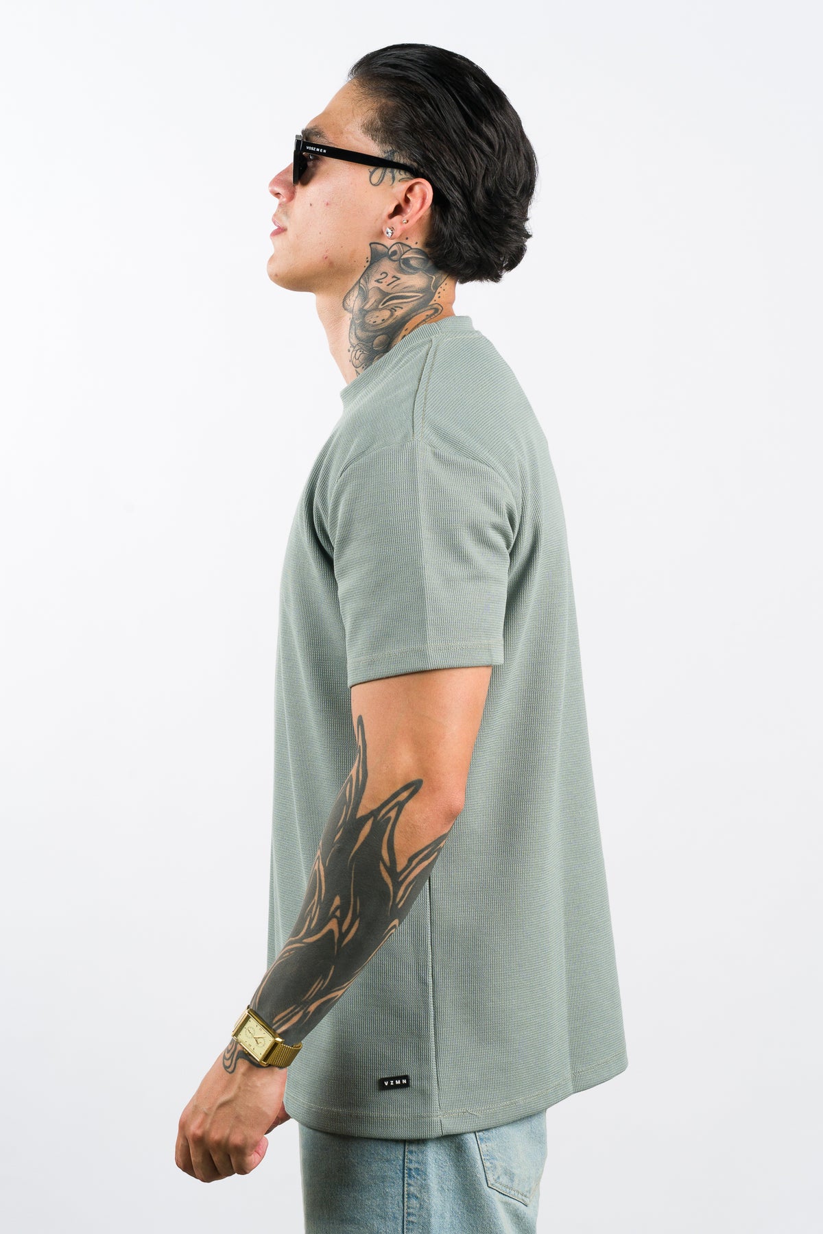 T-Shirt Text F Verde Se - Voszmen