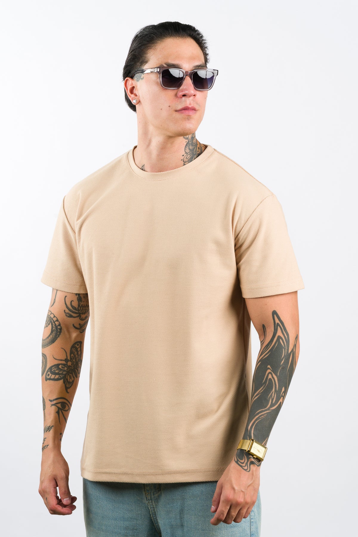 T-Shirt Text FZ Beige