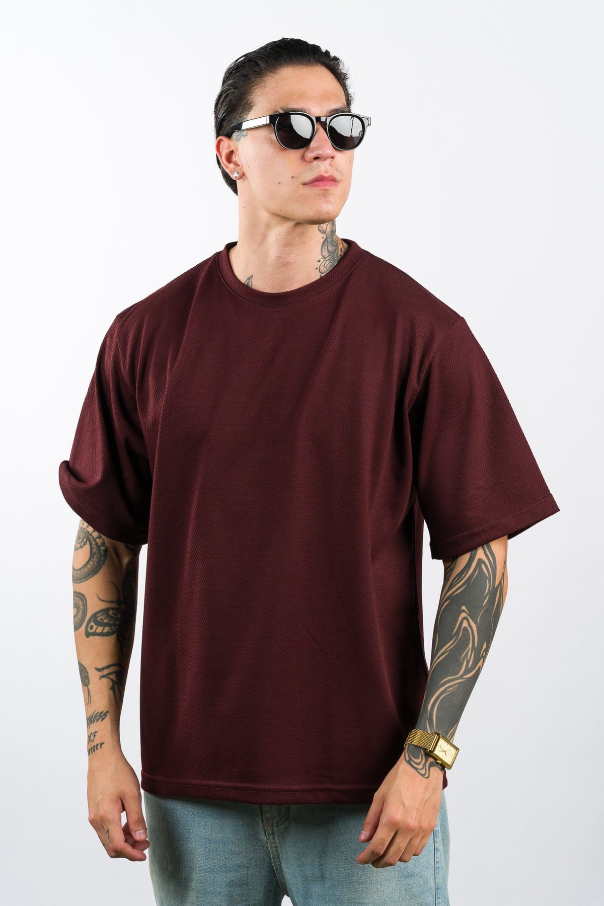 T-Shirt Over Text D vino