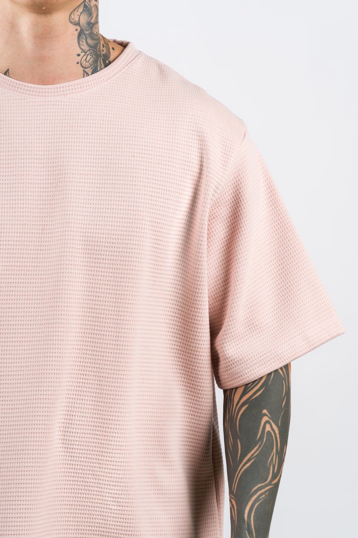 T-Shirt Over Text BA Palo rosa