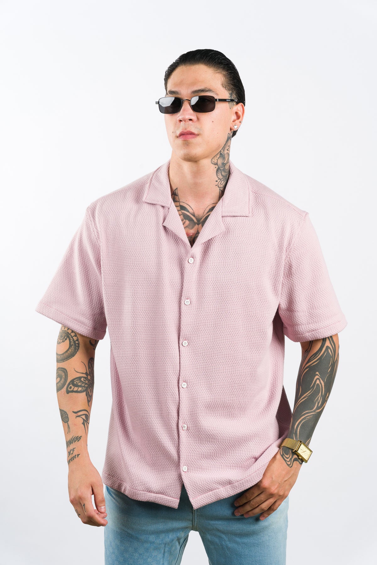 Camisa Text Ch Palo Rosa - Voszmen