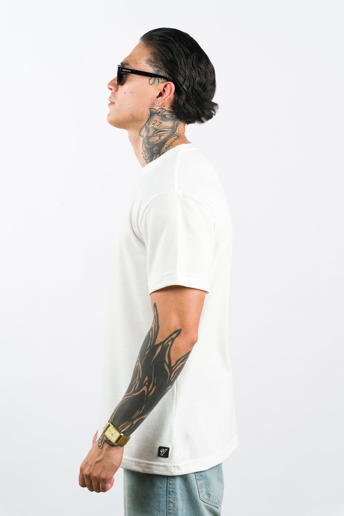 T-Shirt Text DL Blanco H - Voszmen