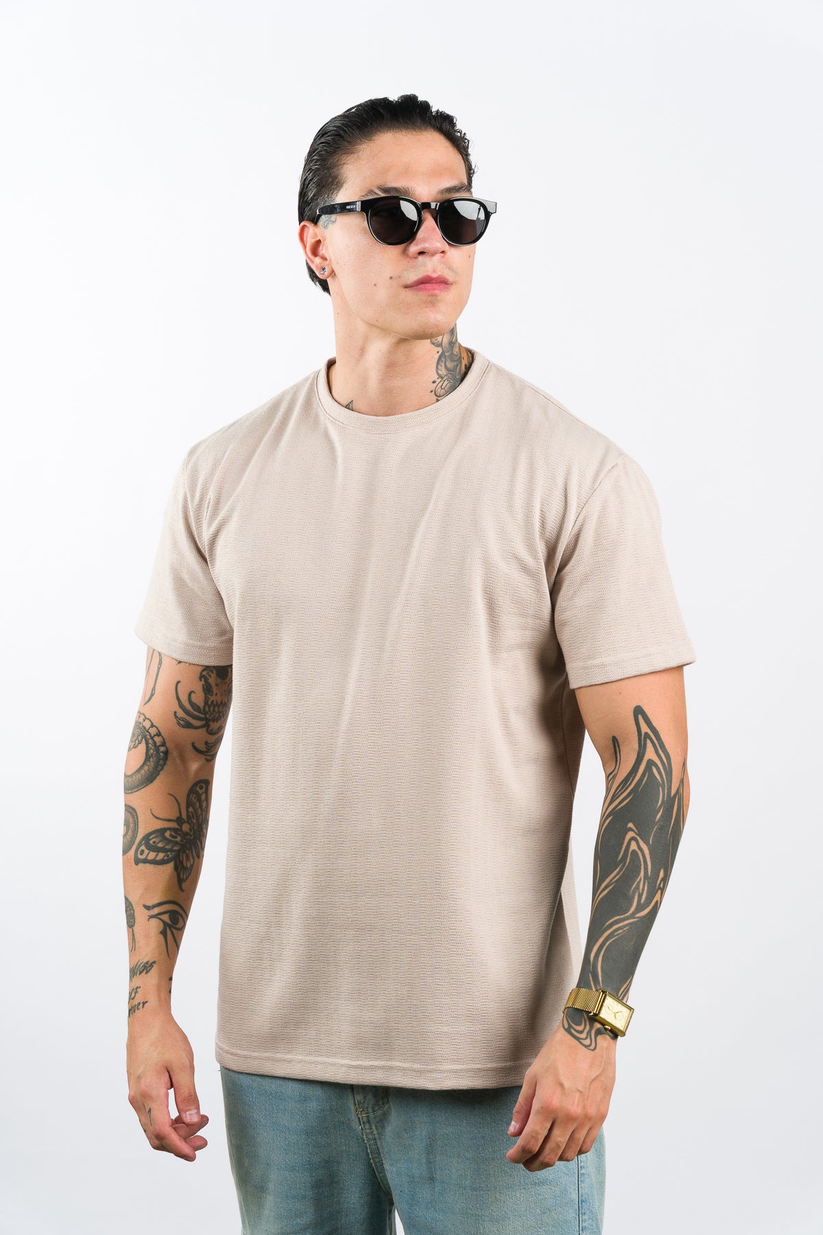 T-Shirt Text DH Beige