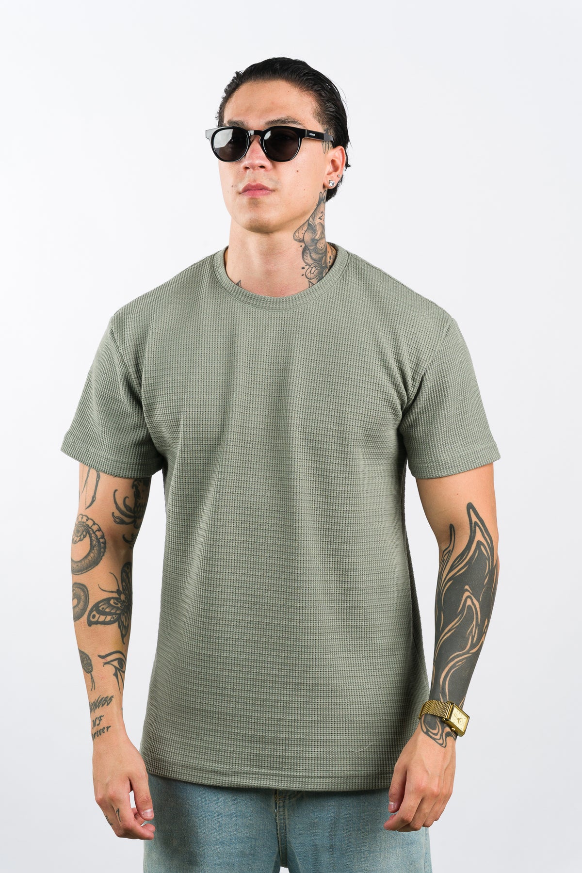 T-Shirt Text Qr Verde Pastel