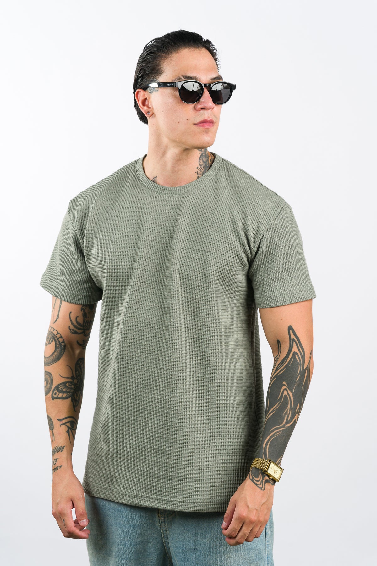 T-Shirt Text Qr Verde Pastel