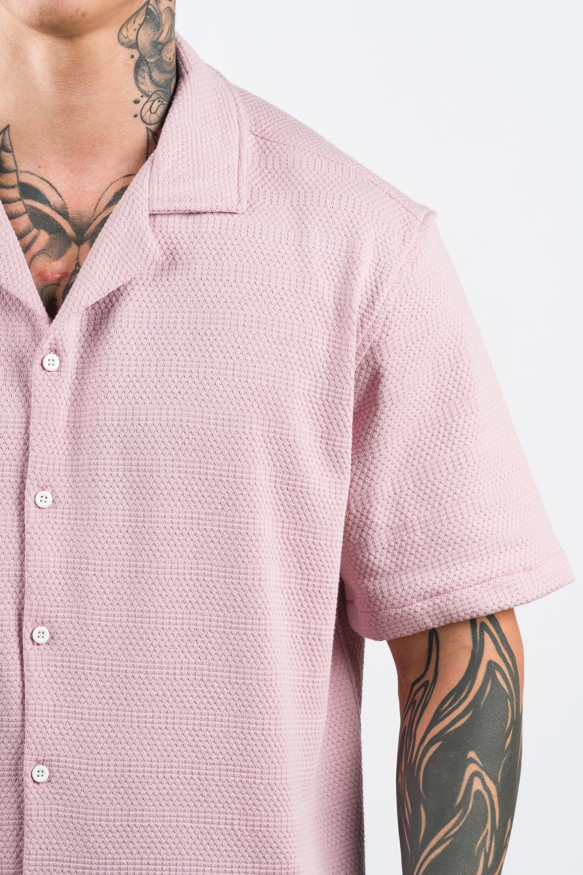 Camisa Text Ch Palo Rosa