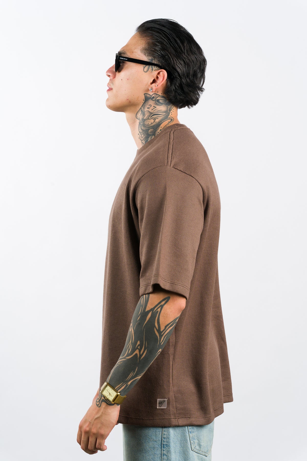 T-Shirt Over Text W Cafe - Voszmen