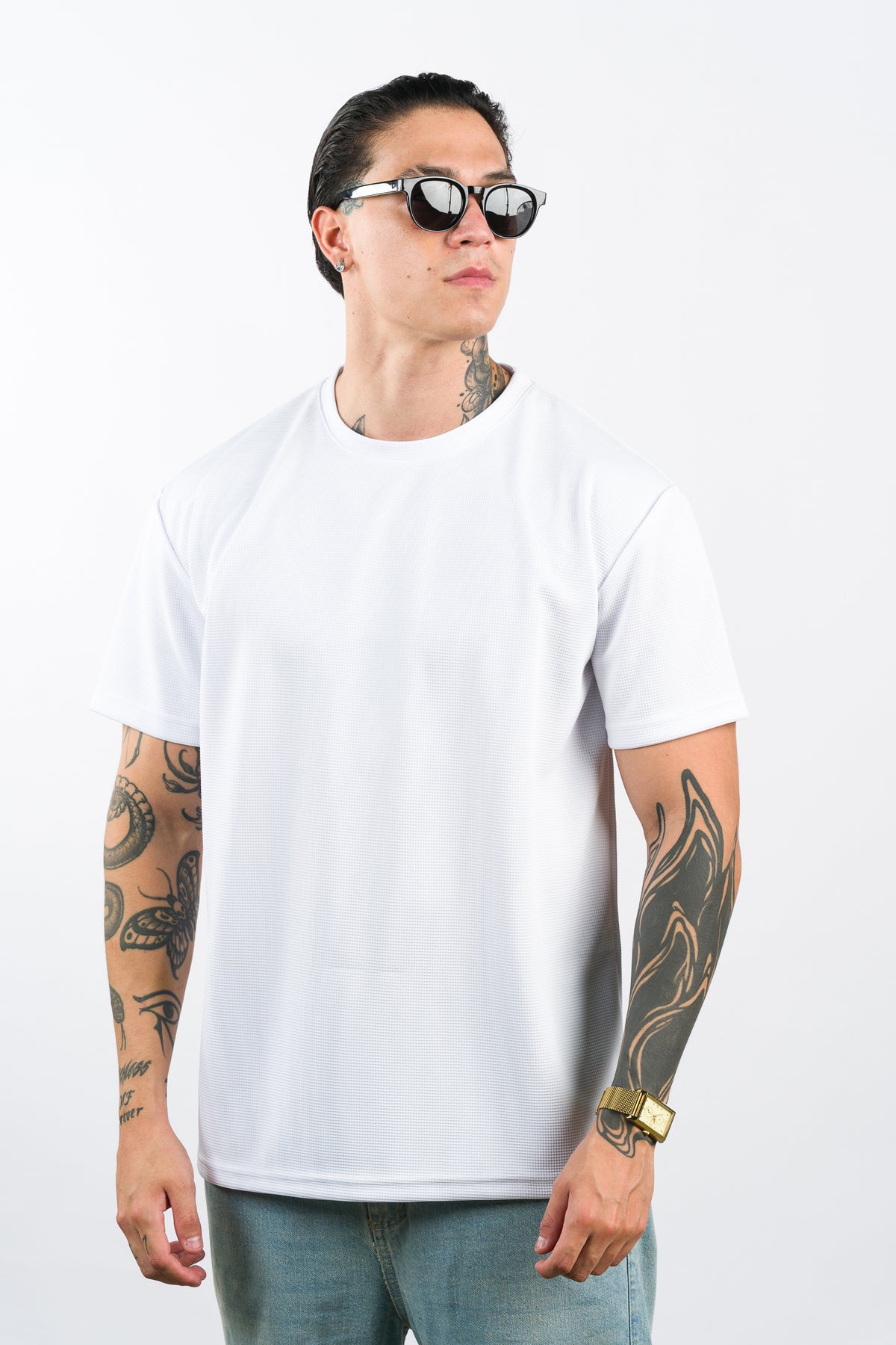 T-Shirt Text O Blanca