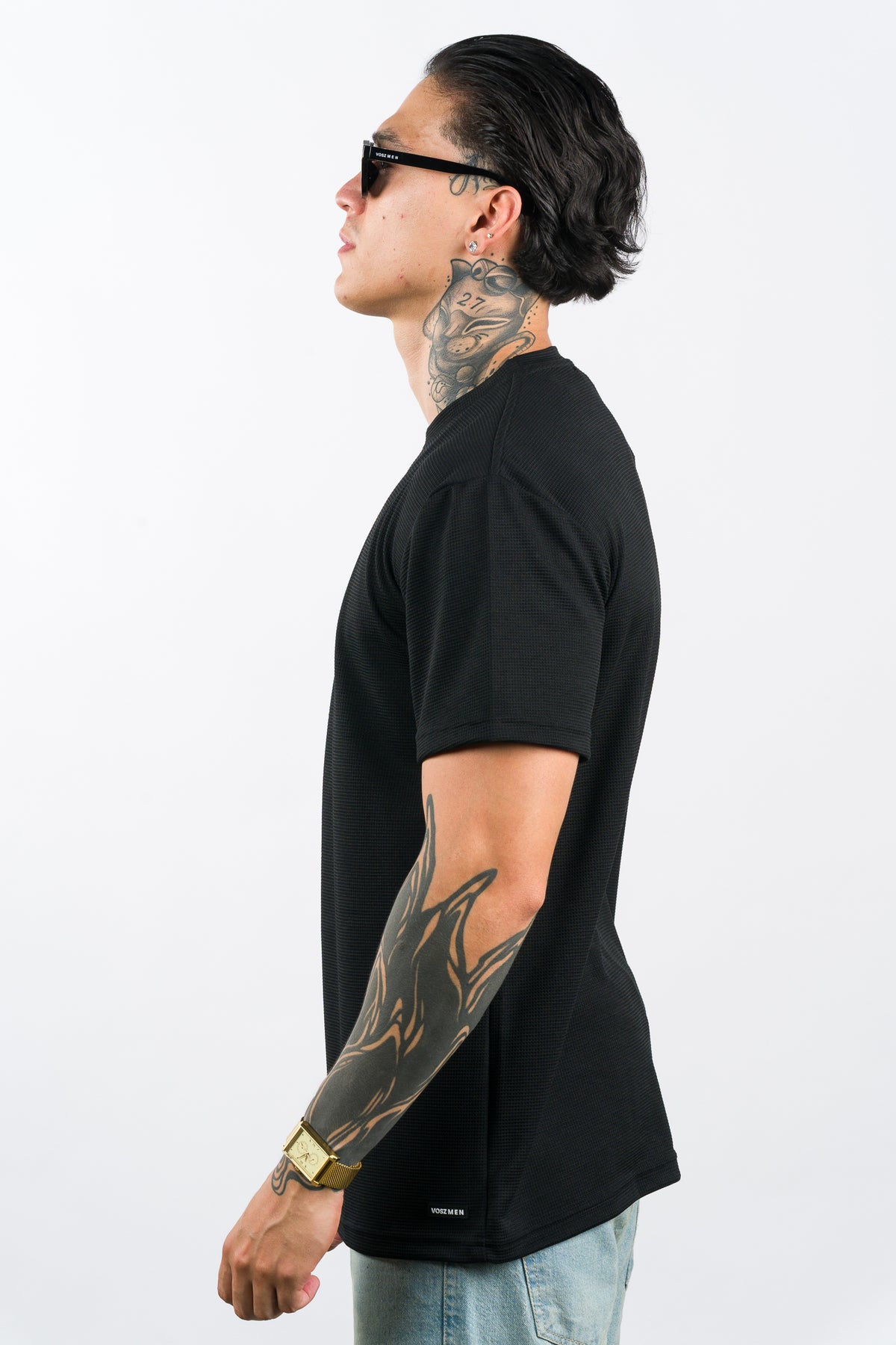 T-Shirt Text O Negra - Voszmen