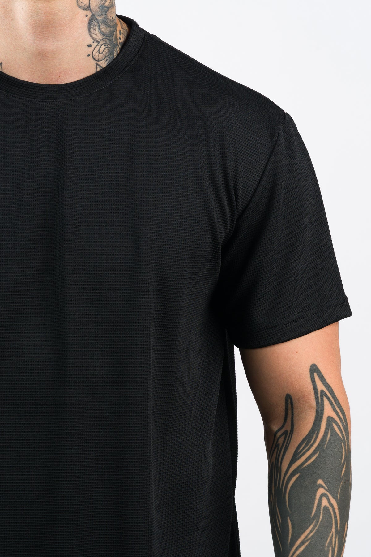 T-Shirt Text O Negra