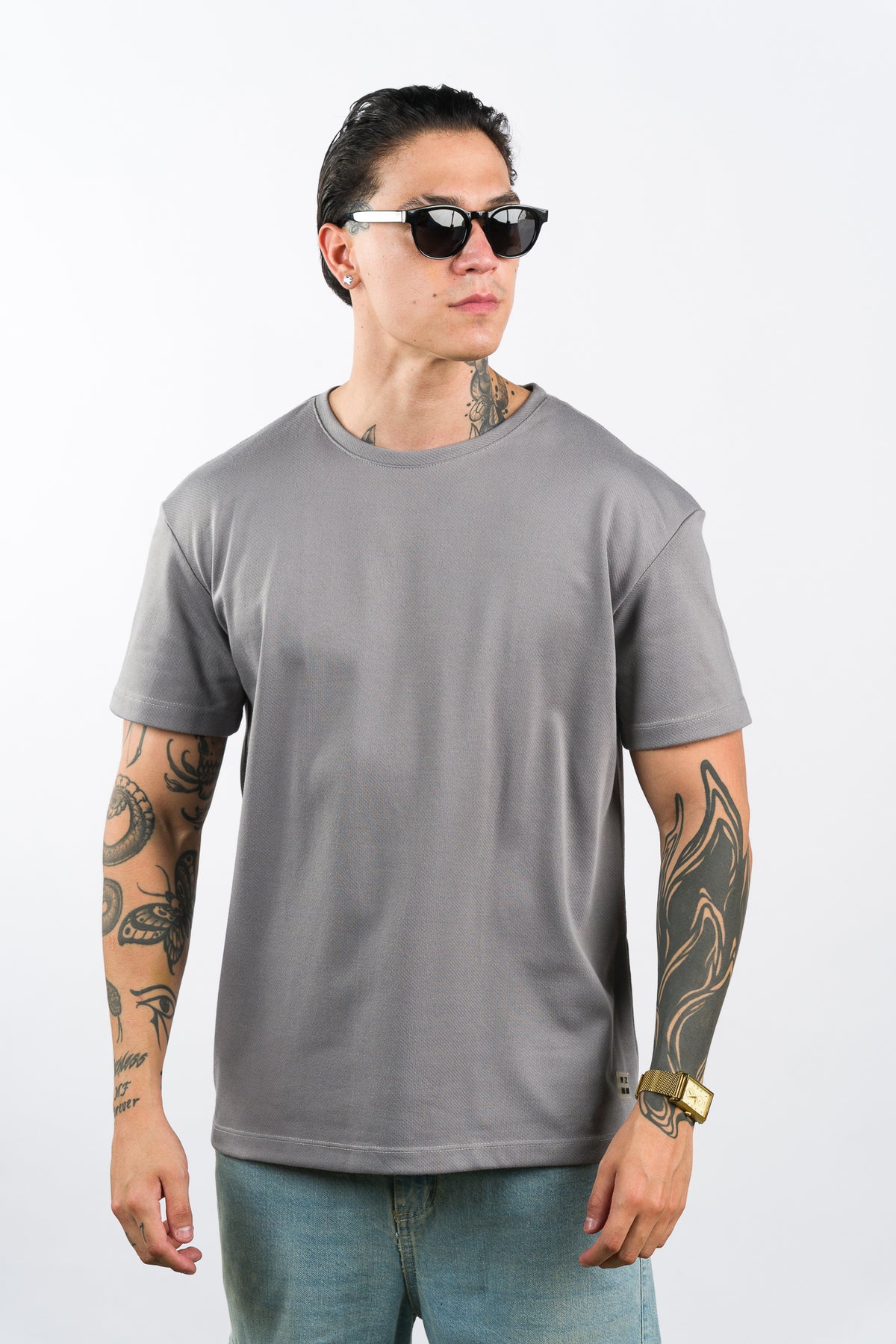 T-Shirt Text FZ Gris