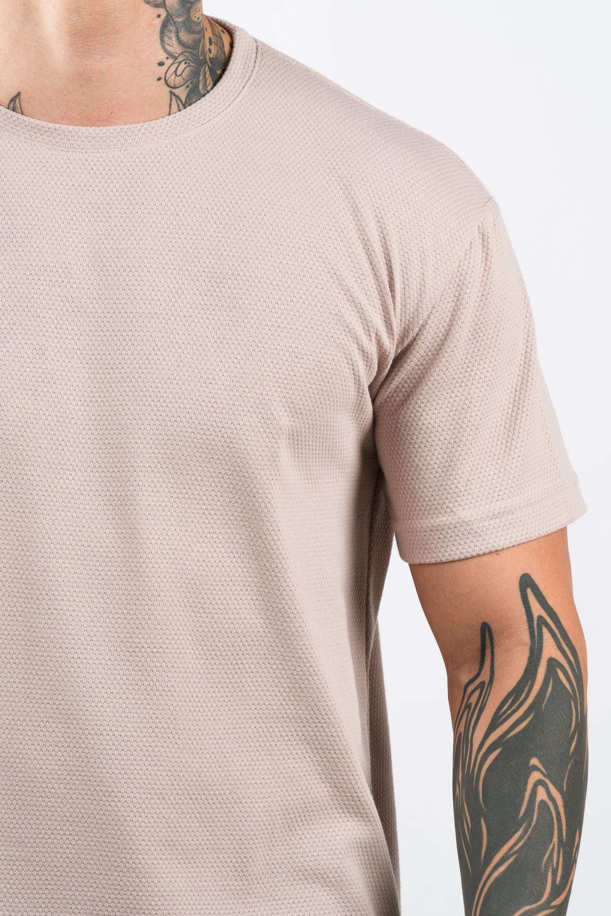 T-Shirt Text D Beige