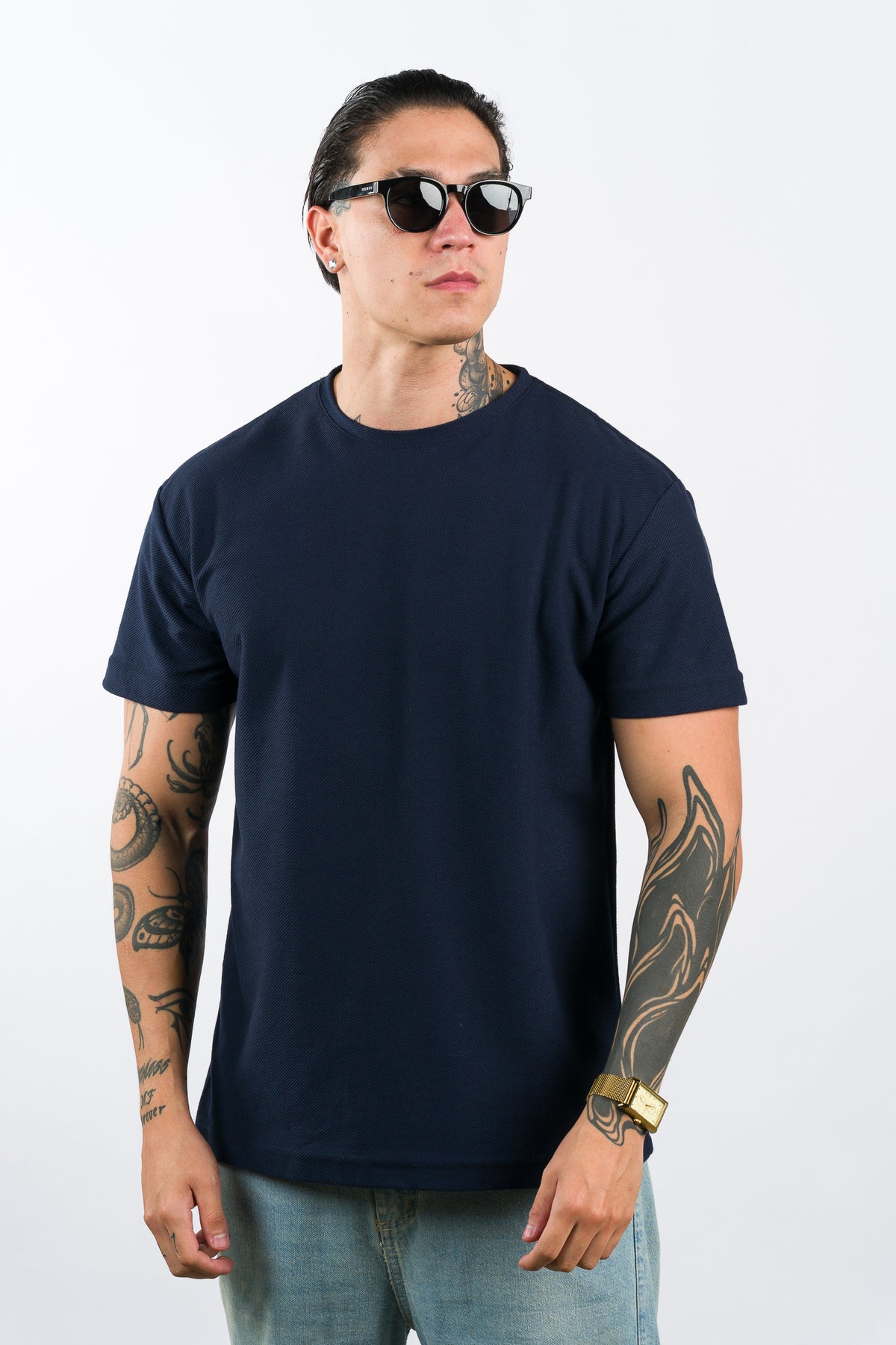 T-Shirt Text FZ Azul Navy