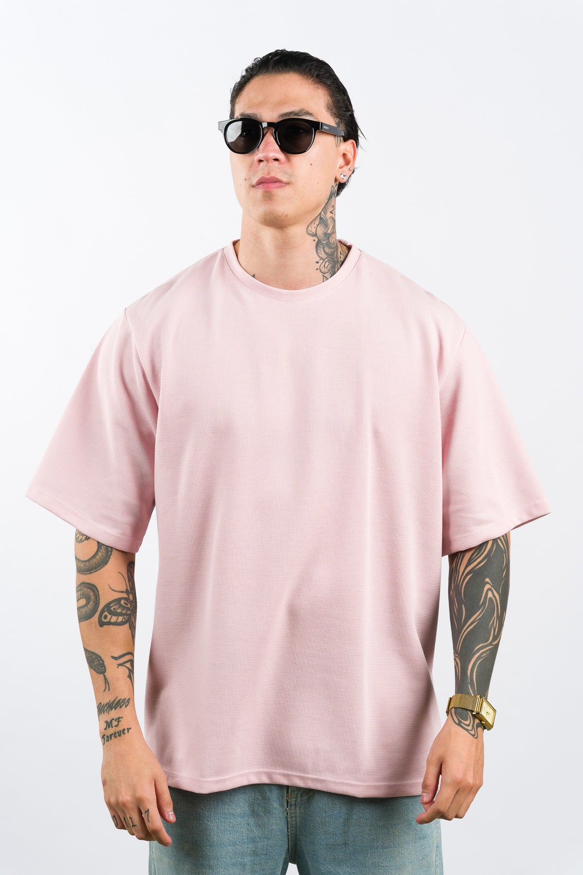 T-Shirt Over Text F Rosa - Voszmen