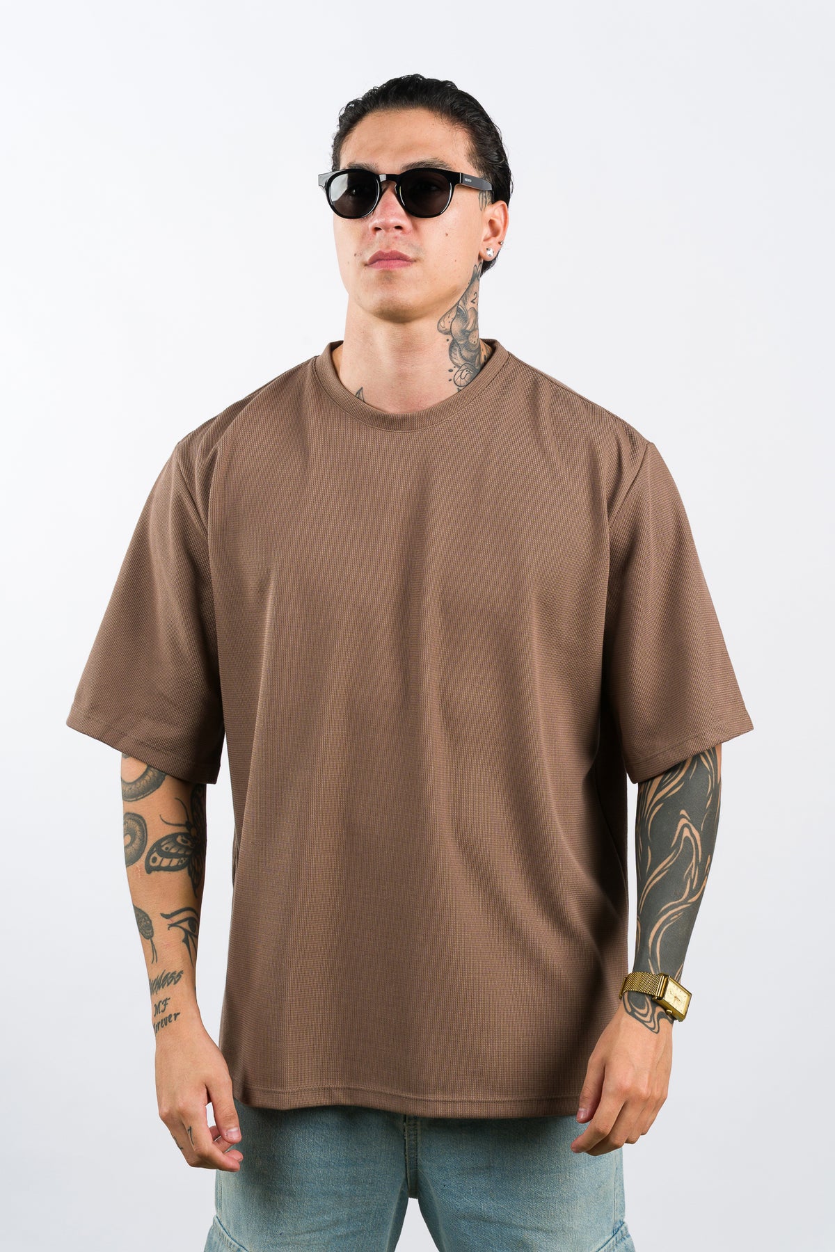 T-Shirt Over Text F Cafe - Voszmen