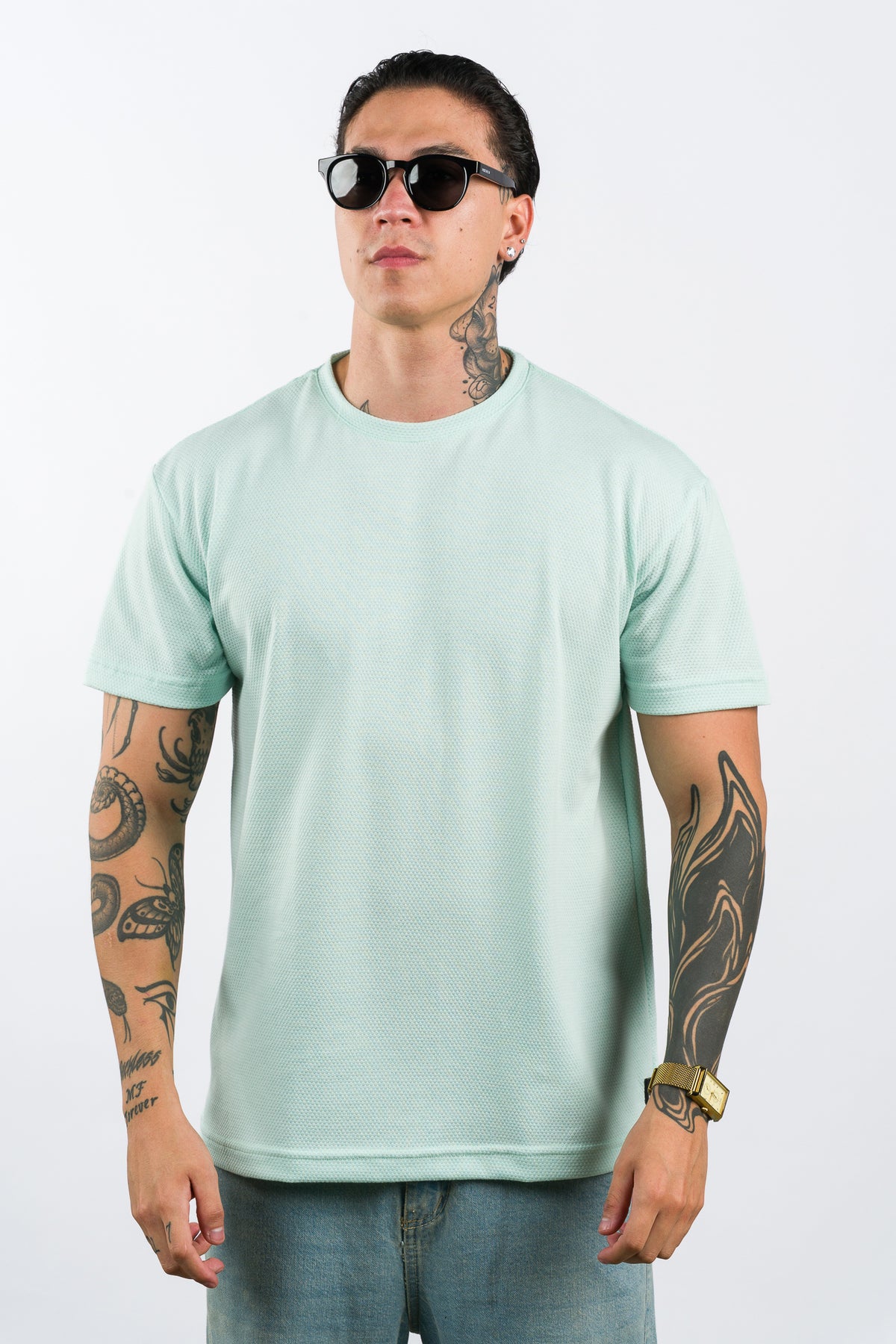 T-Shirt Text D Menta - Voszmen