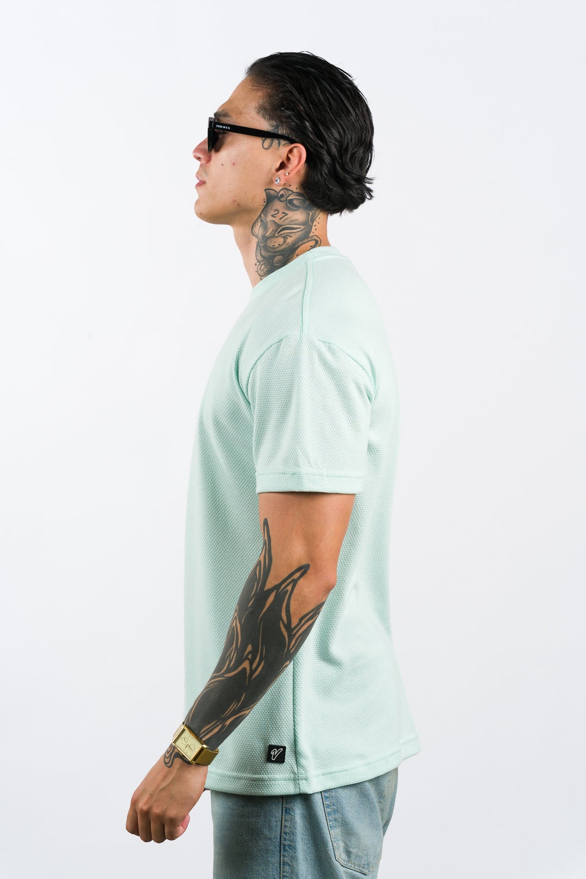 T-Shirt Text D Menta - Voszmen