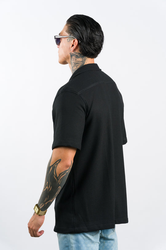 Camisa Text Q Negra