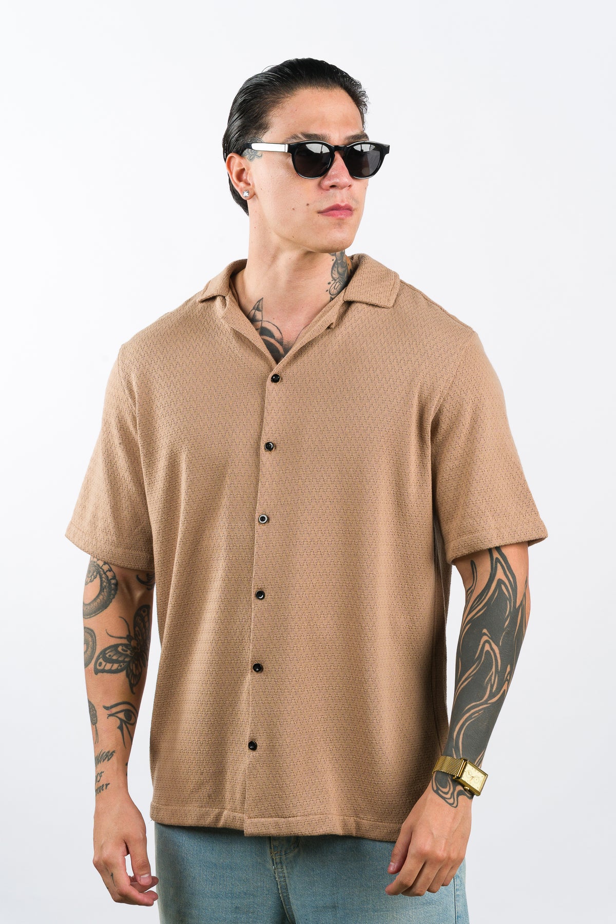 Camisa Over Tejida SZ Café - Voszmen