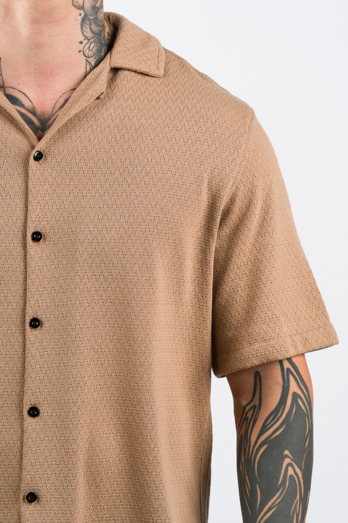 Camisa Over Tejida SZ Café - Voszmen