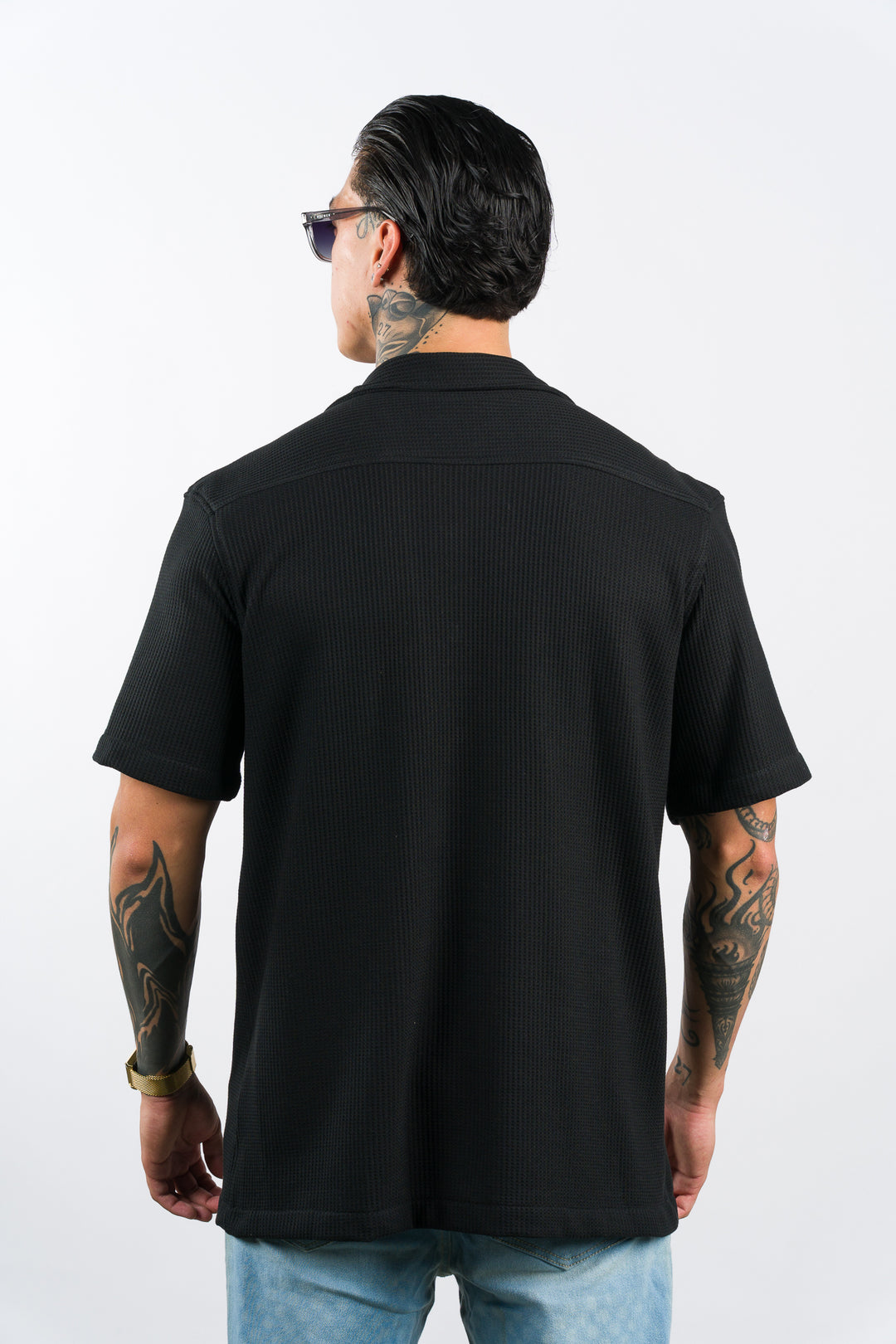 Camisa Text Q Negra
