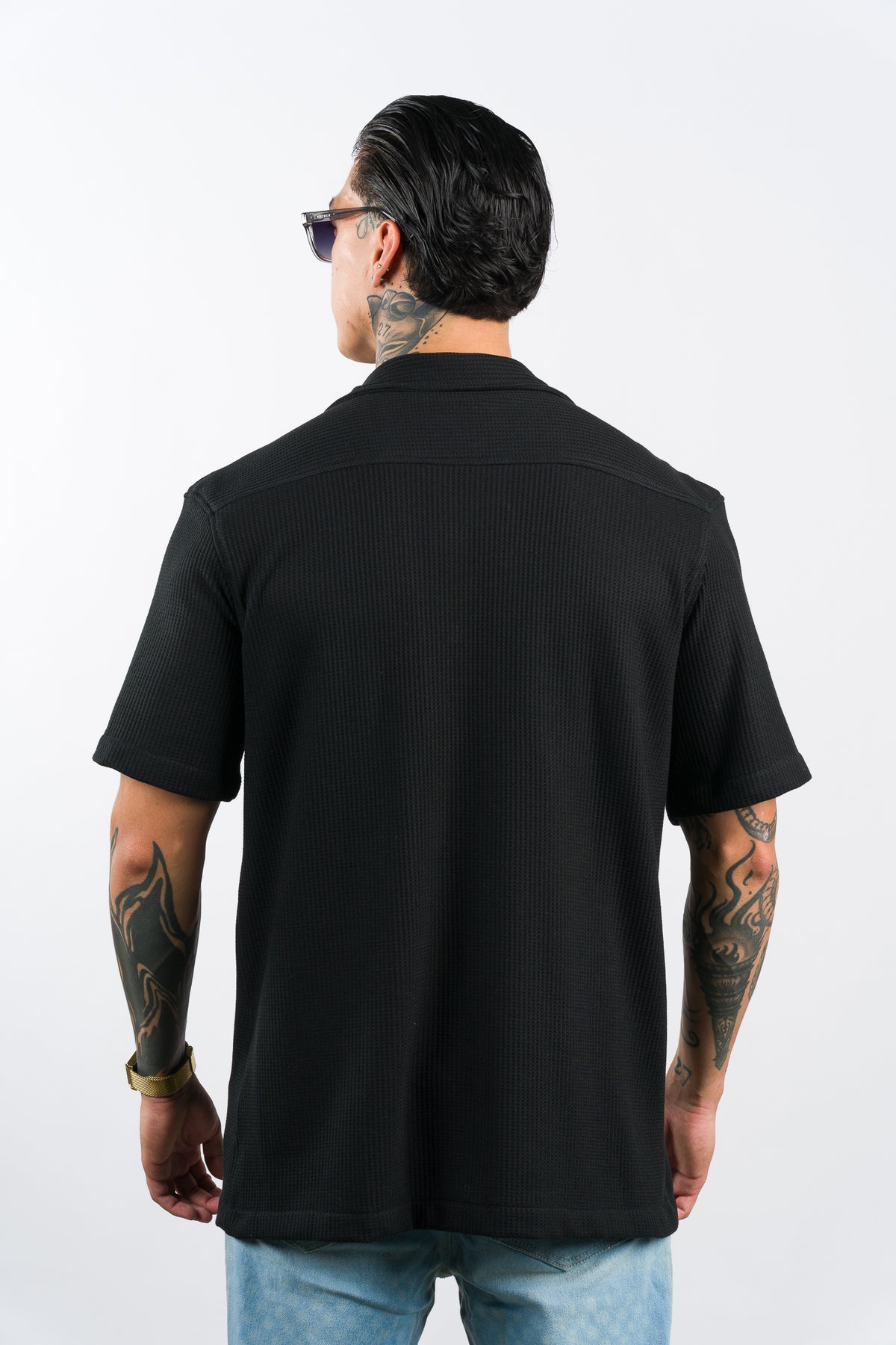 Camisa Text Q Negra
