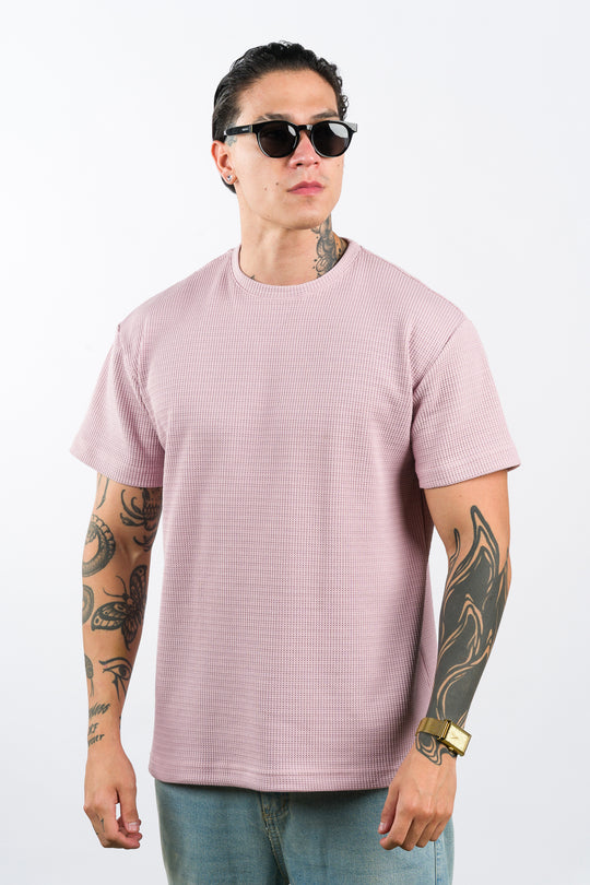 T-Shirt Text Qr Rosado
