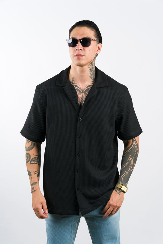 Camisa Text Q Negra