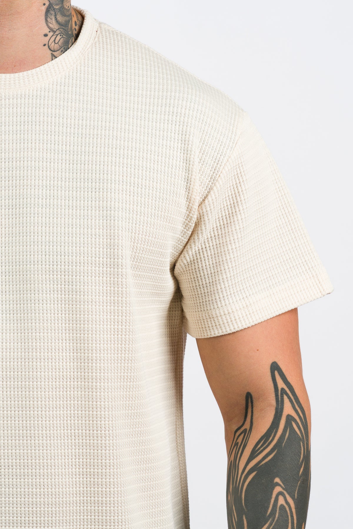 T-Shirt Text Qr Crema