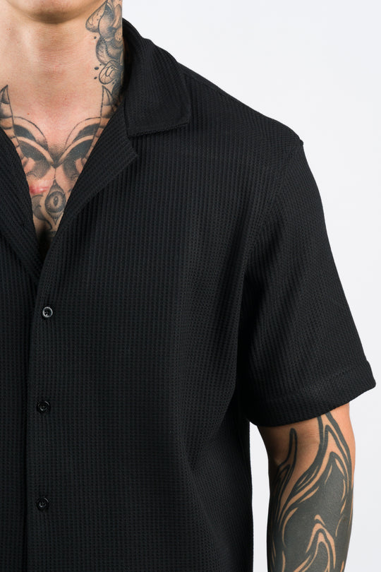 Camisa Text Q Negra
